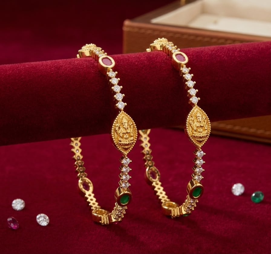 Lakshmi Ganesh Hertige Antique Bangles